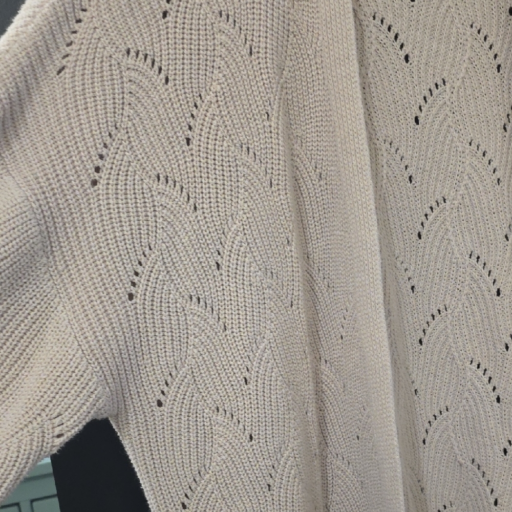 Express Women's Beige Knit Cardigan - Picture 5 of 6